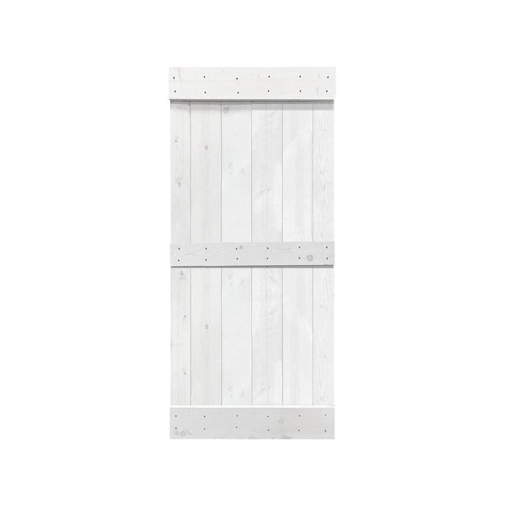 Stained Solid Wood Interior Sliding Barn Door - Ocean Blue - 36 x 84 C493107