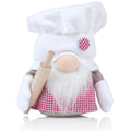 Red and White Plush Gnome Decor L4364