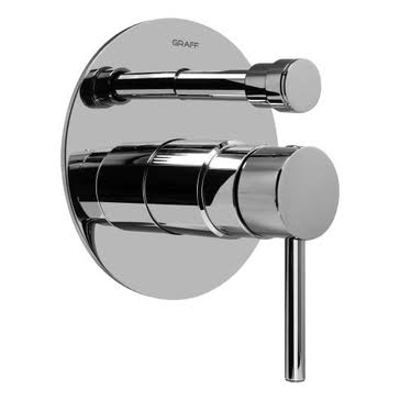 Matte Black Trim for Pressure Balance Control with Diverter Q661