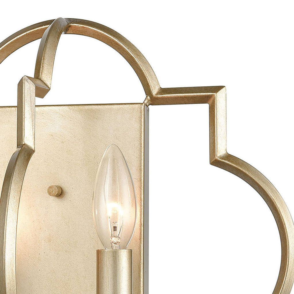 Aged Silver 2-Light Sconce L71962