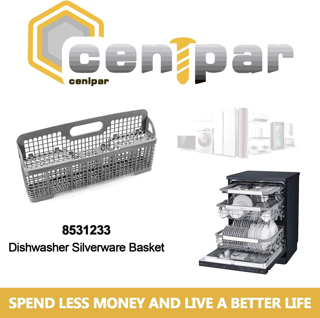 Dishwasher Silverware Basket Replacement with Handle, Pack of 2 W86790