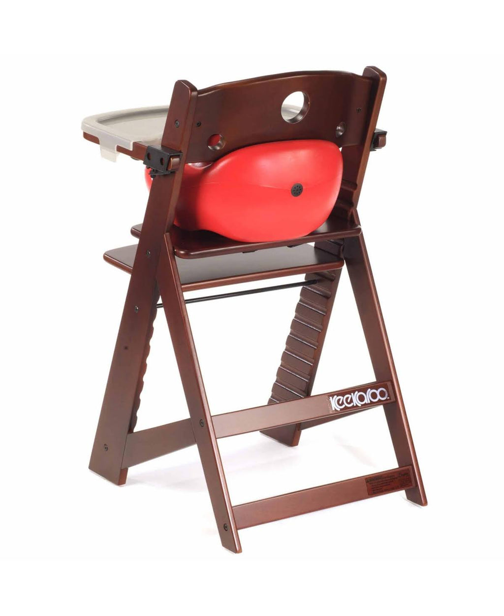 Espresso/Aqua High Chair with Infant Insert and Tray D49771