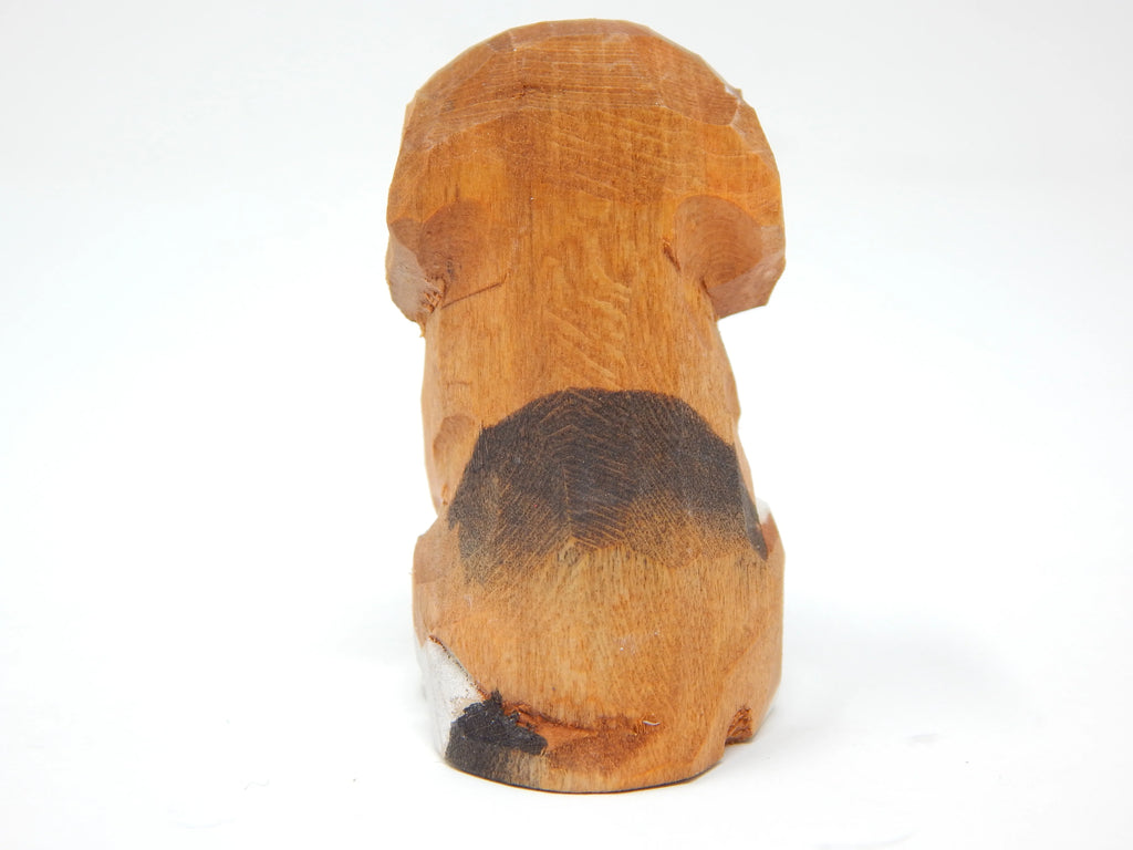 Beagle Dog Puppy Figurine Wooden Carving Z3171
