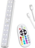Rechargeable 48-LED Remote Lights, RGB Bar, 6 Pack L850387