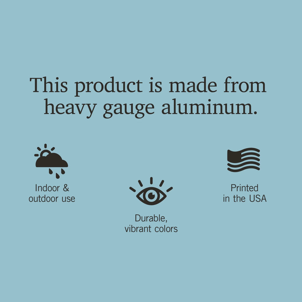 12x18 Aluminum Metal Sign Decor K923