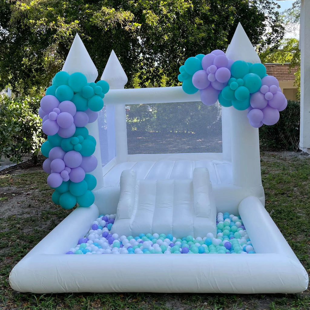 Kids Bounce House PVC Slide Ball Pit 3in1 with Air Blower 13 x 8ft T1249