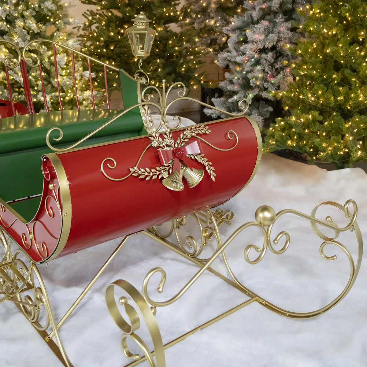 Life-Size Christmas Outdoor Victorian Santa Sleigh H380699