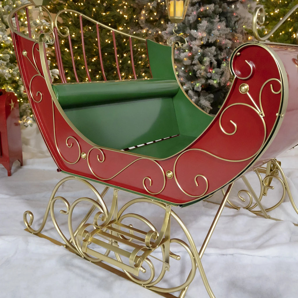 Life-Size Christmas Outdoor Victorian Santa Sleigh H380699