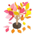 Creative Wooden Tree Blocks with Leaves 3D Building Set Toy (Yellow) J3113