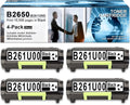 4Pack Black Toner Cartridges for Lexmark B2650dn B2650dw MB2650ade MB2650adwe P9366