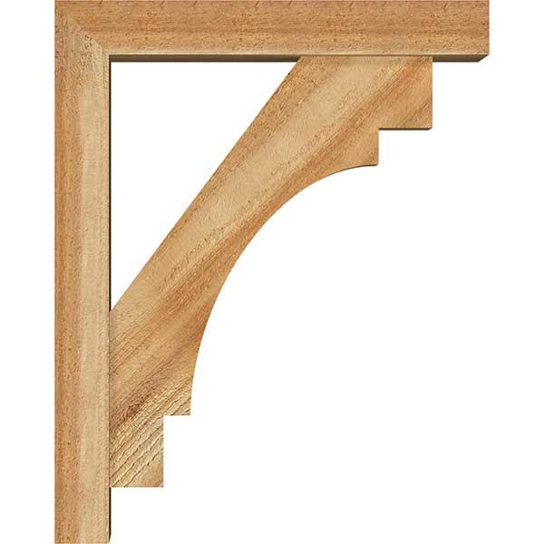 Rough Sawn Bracket with Offset Brace, Western Red Cedar A1620