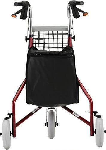 Red 3-Wheeled Rollator Walker R667120