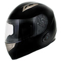Gloss Black Full Face Motorcycle Helmet with Intercom S98986