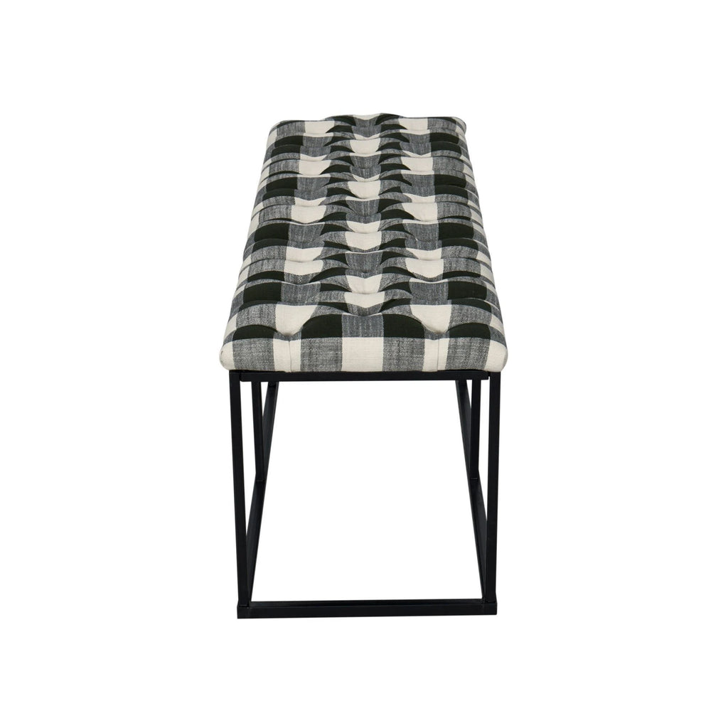 Black Padded Bench O4234