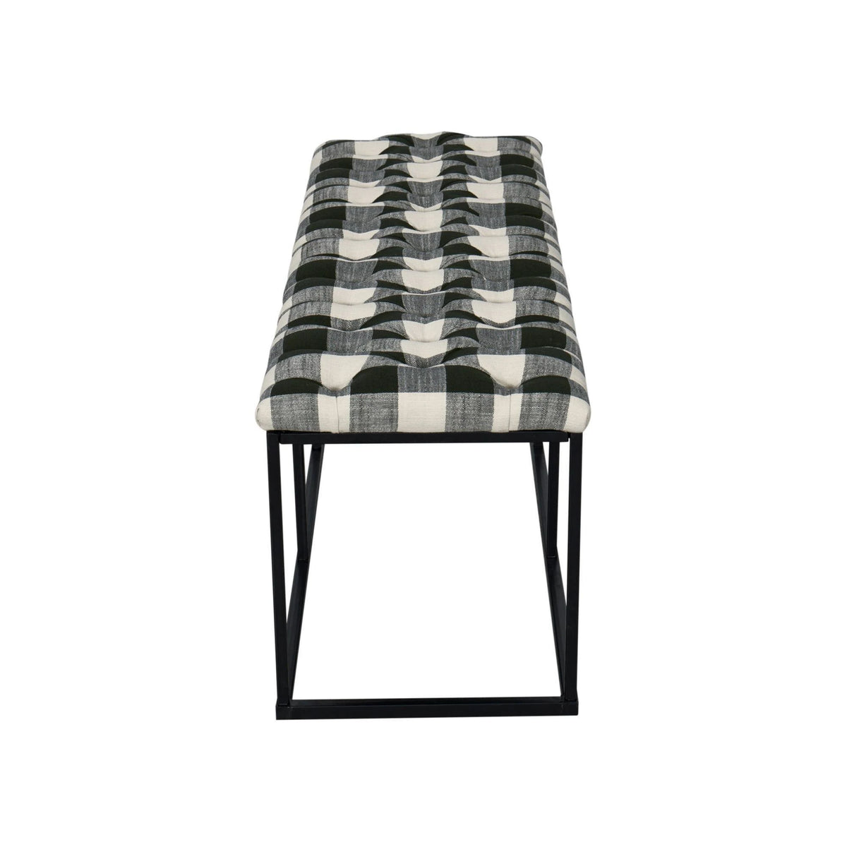 Black Padded Bench O4234