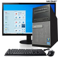 Tower Computer Core I5-3470 3.2 GHz 16GB 512GB SSD DVRW WiFi Windows 10 Professional 22" LCD Z713141