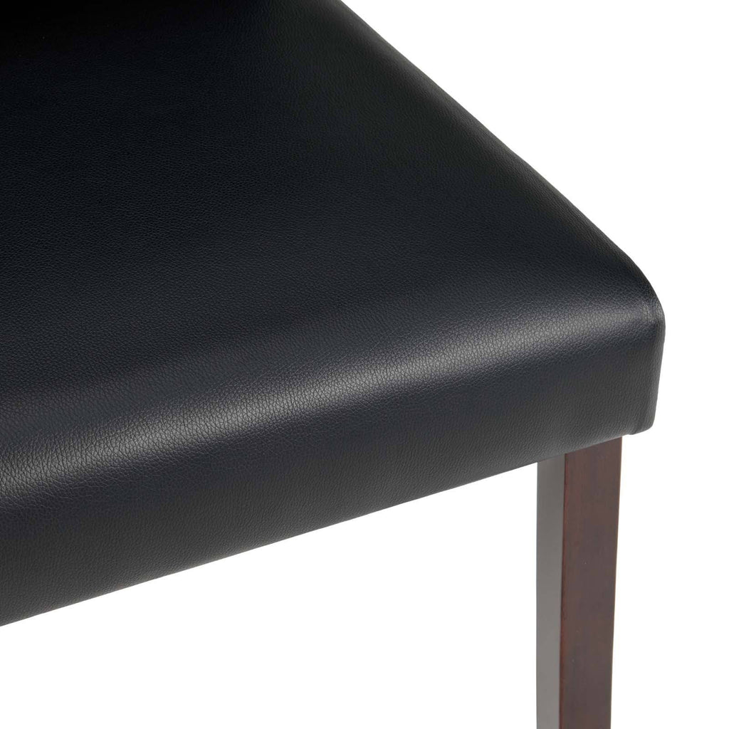 5 Piece Faux Leather Dining Set Cappuccino Black V677154