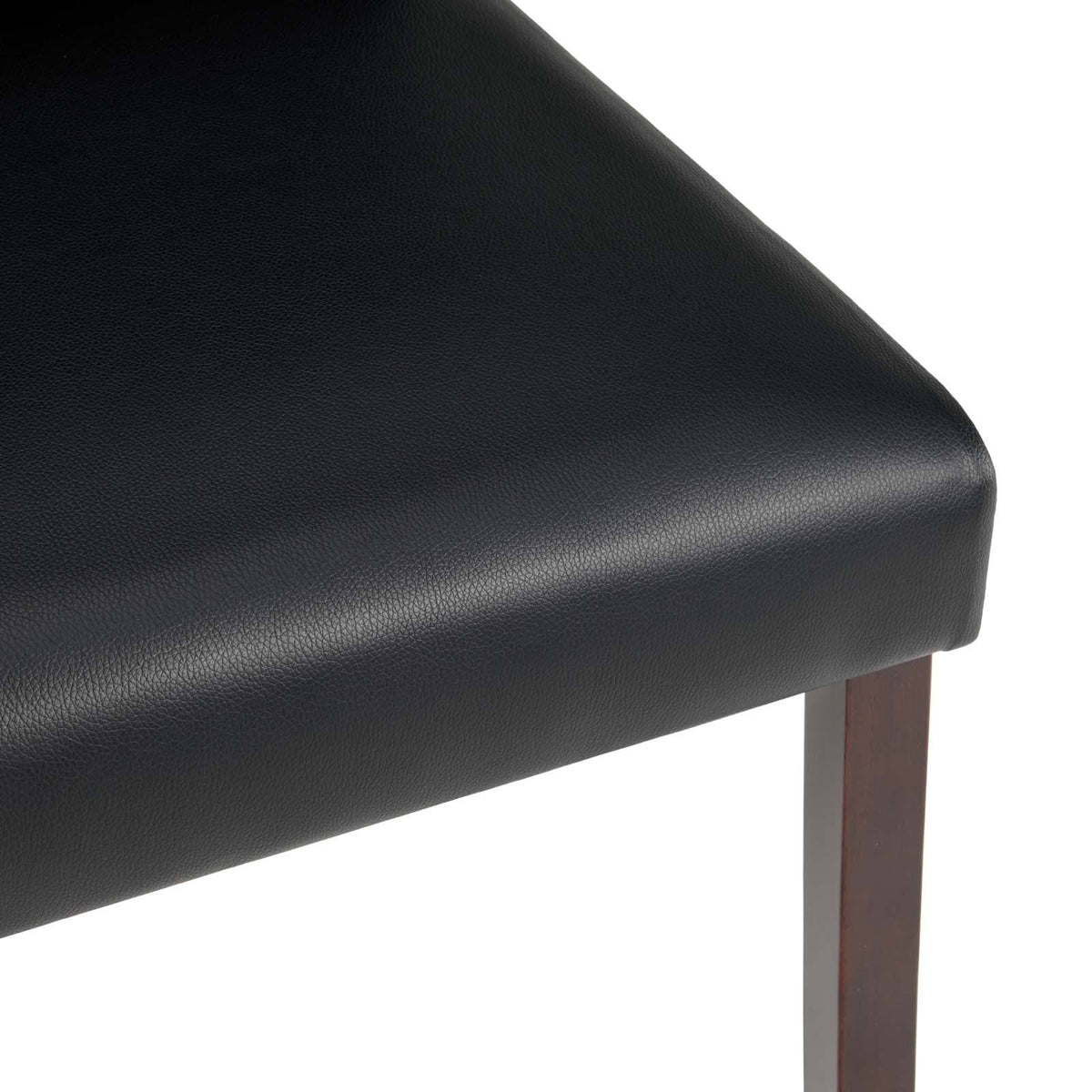 5 Piece Faux Leather Dining Set Cappuccino Black V677154