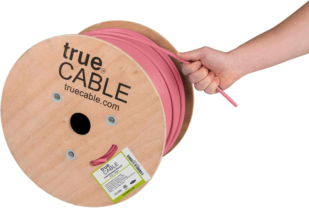 1000ft White 23AWG Solid Bare Copper Bulk Ethernet Cable C42135