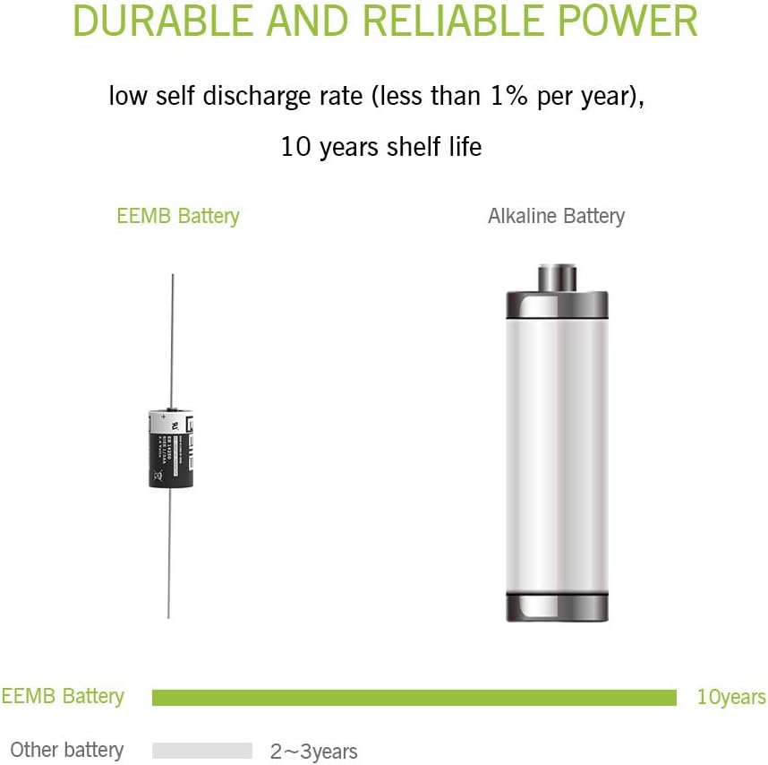 ER14250 Nonrechargeable 3.6V Lithium Battery Li-SOCL₂ 1/2 AA Size 1200mAh E891