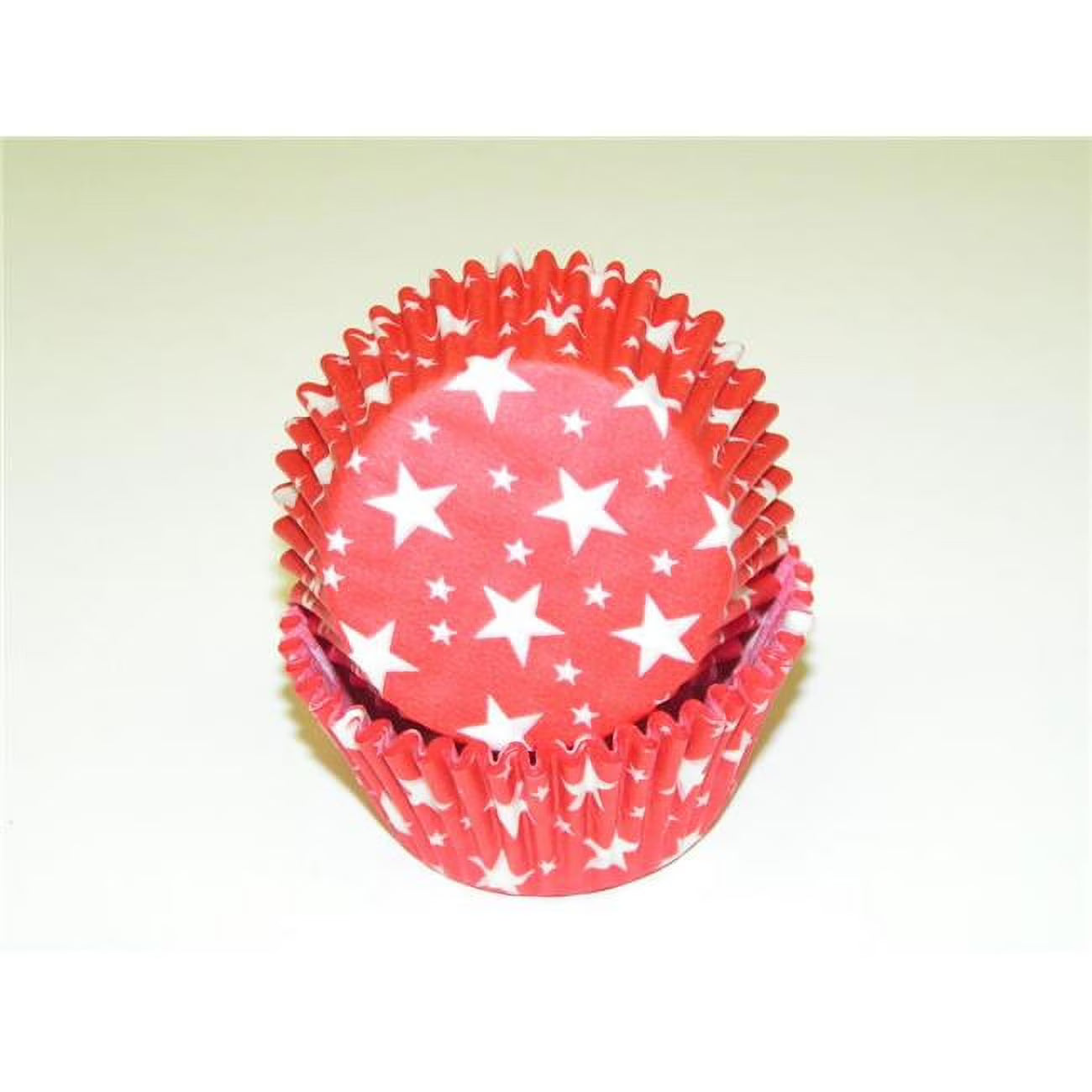 Red Greaseproof Baking Cup with Star Design - 1000 Piece G1222