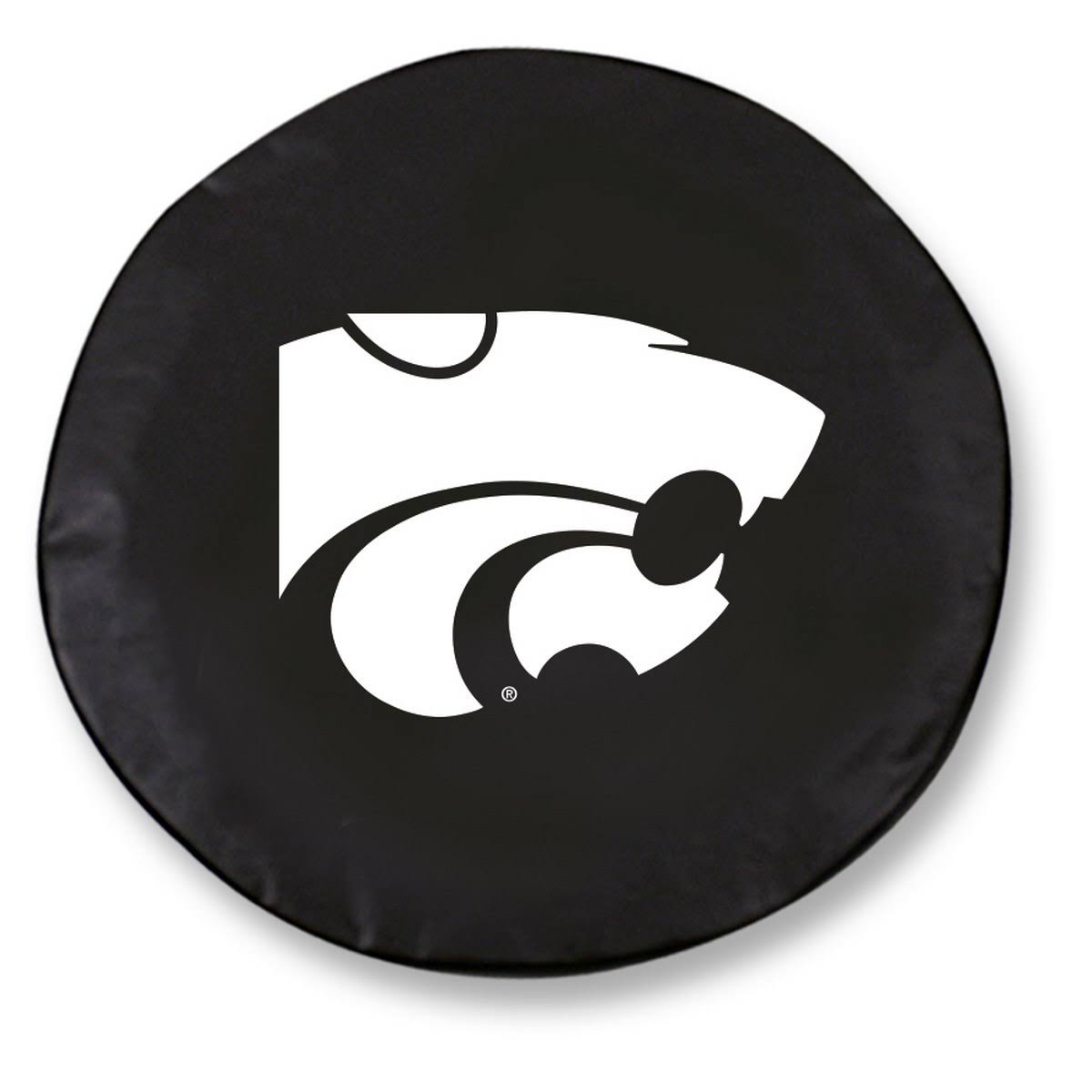 Black Vinyl Fitted Car Tire Cover U979