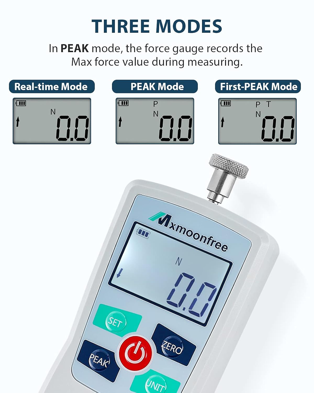 300N Digital Force Gauge Push Pull Gauge Portable Force Meter with Storage Case X749628