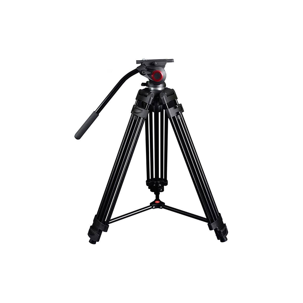 Aluminum 3-Section Video Tripod with Fluid Head D92231