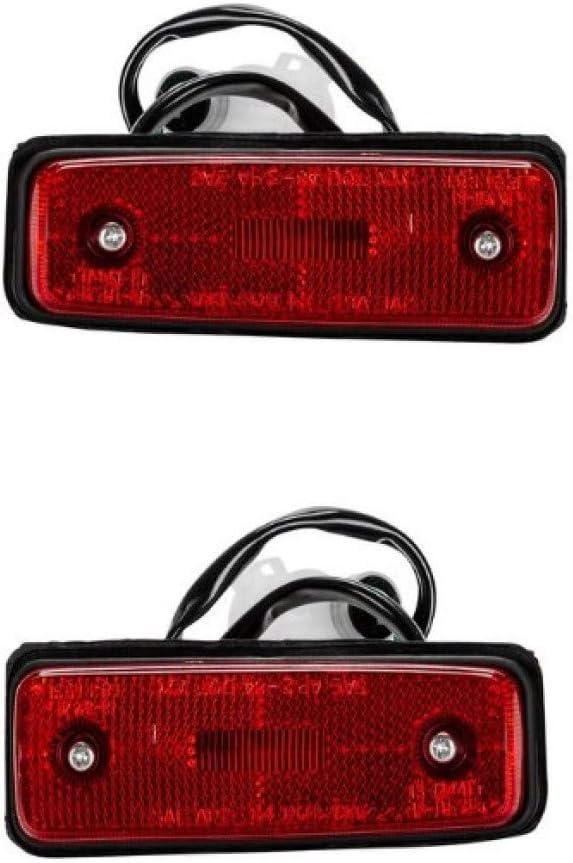 2 Pc Side Marker Light Assembly for Toyota Pickup 1982 1983 R522