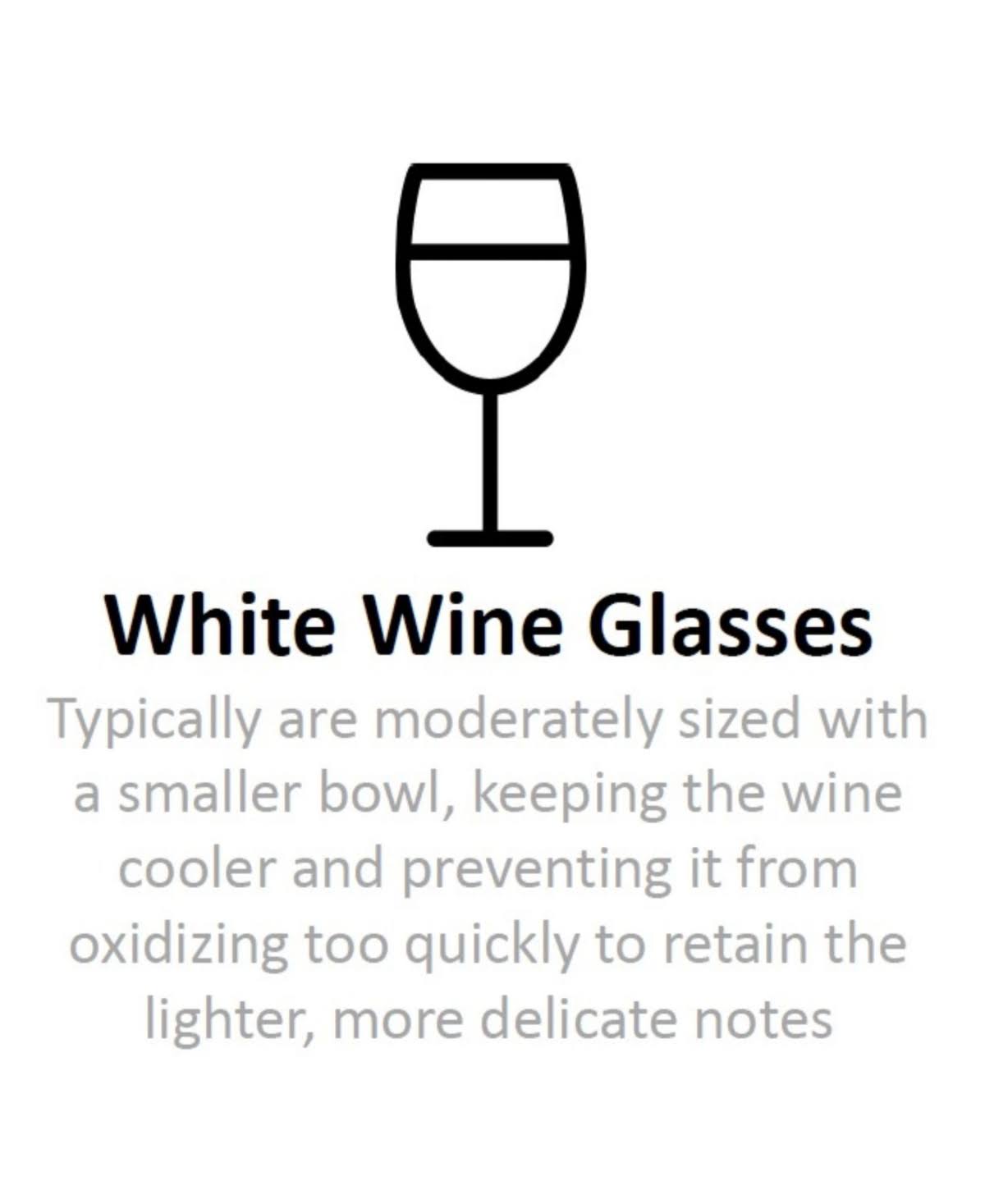 Set of 4 White Wine Glasses S8783