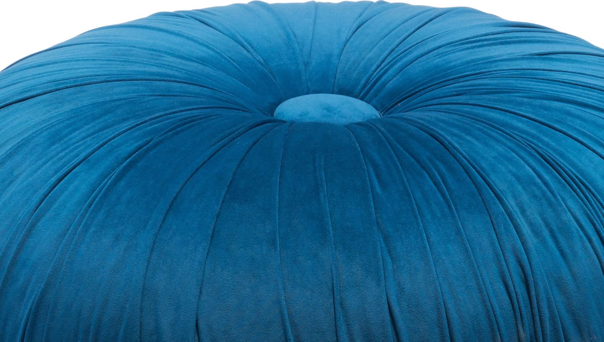Light Blue Velvet Ottoman W177218