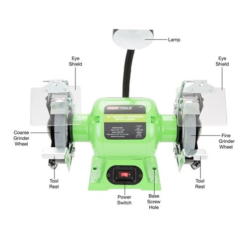 6x22 Bench Grinder with Lamp K876504