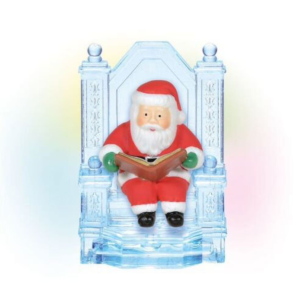 Ice Castle Santa on Throne Lit Fig R136464
