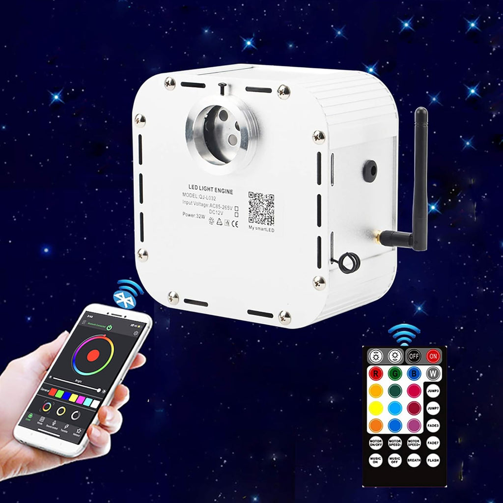 Bluetooth Fiber Optic Light Engine with Remote Control Pack of 2 W924342