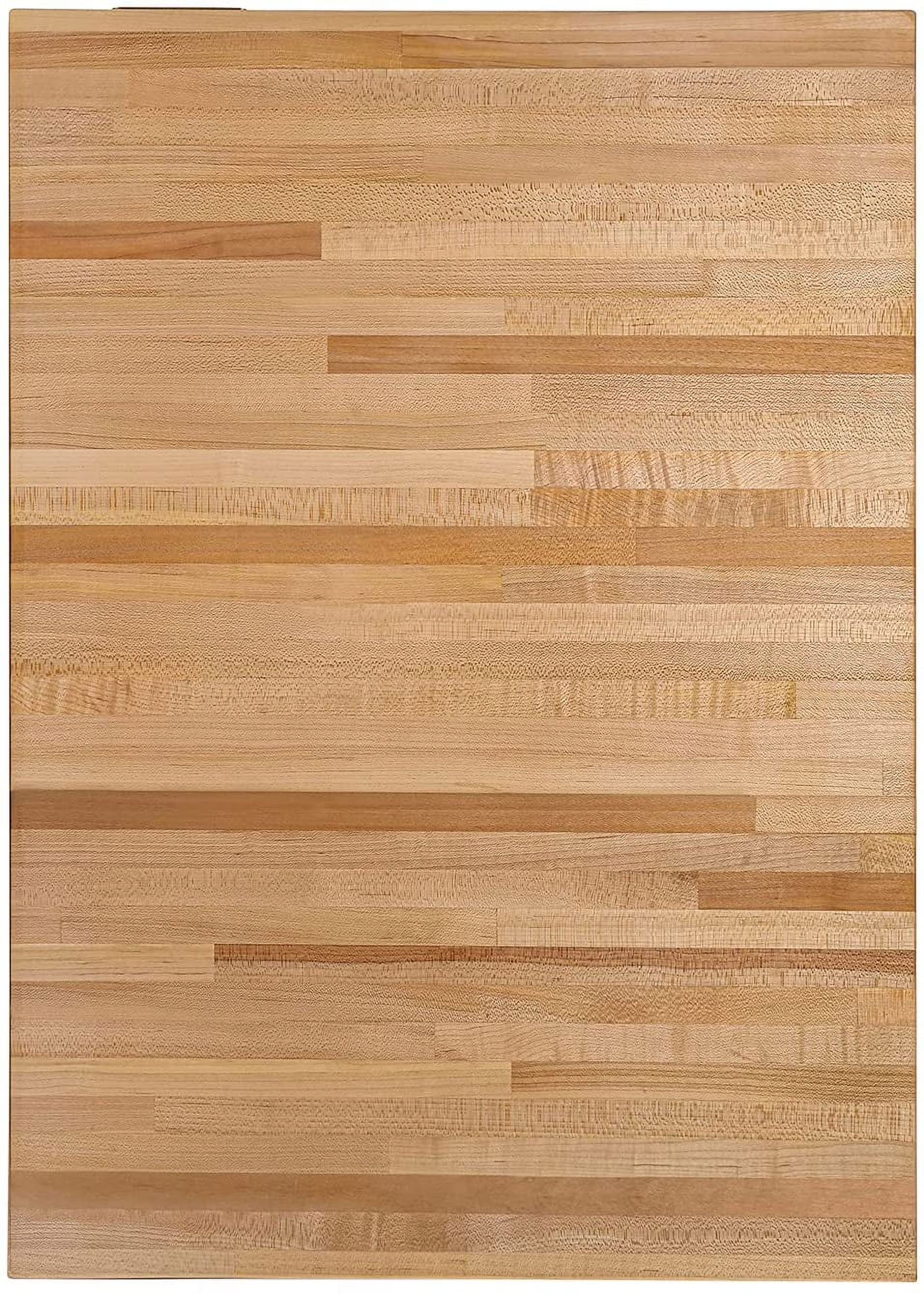 Solid Hardwood Butcher Block Countertop, 1.5" Thickness, 84" L x 25" W R53502