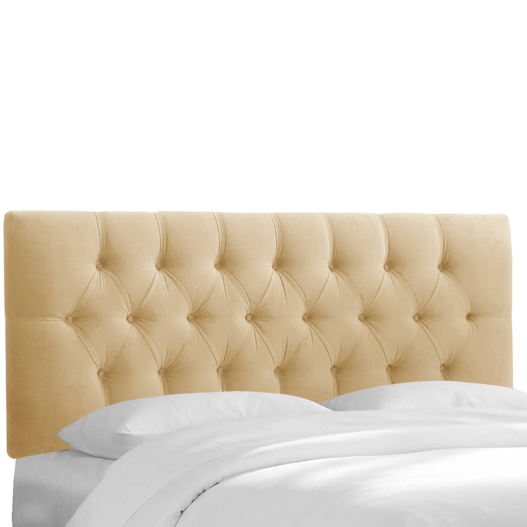 Twin Tufted Velvet Headboard A3282