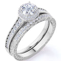 10K White Gold Channel Set Engagement Ring U26654