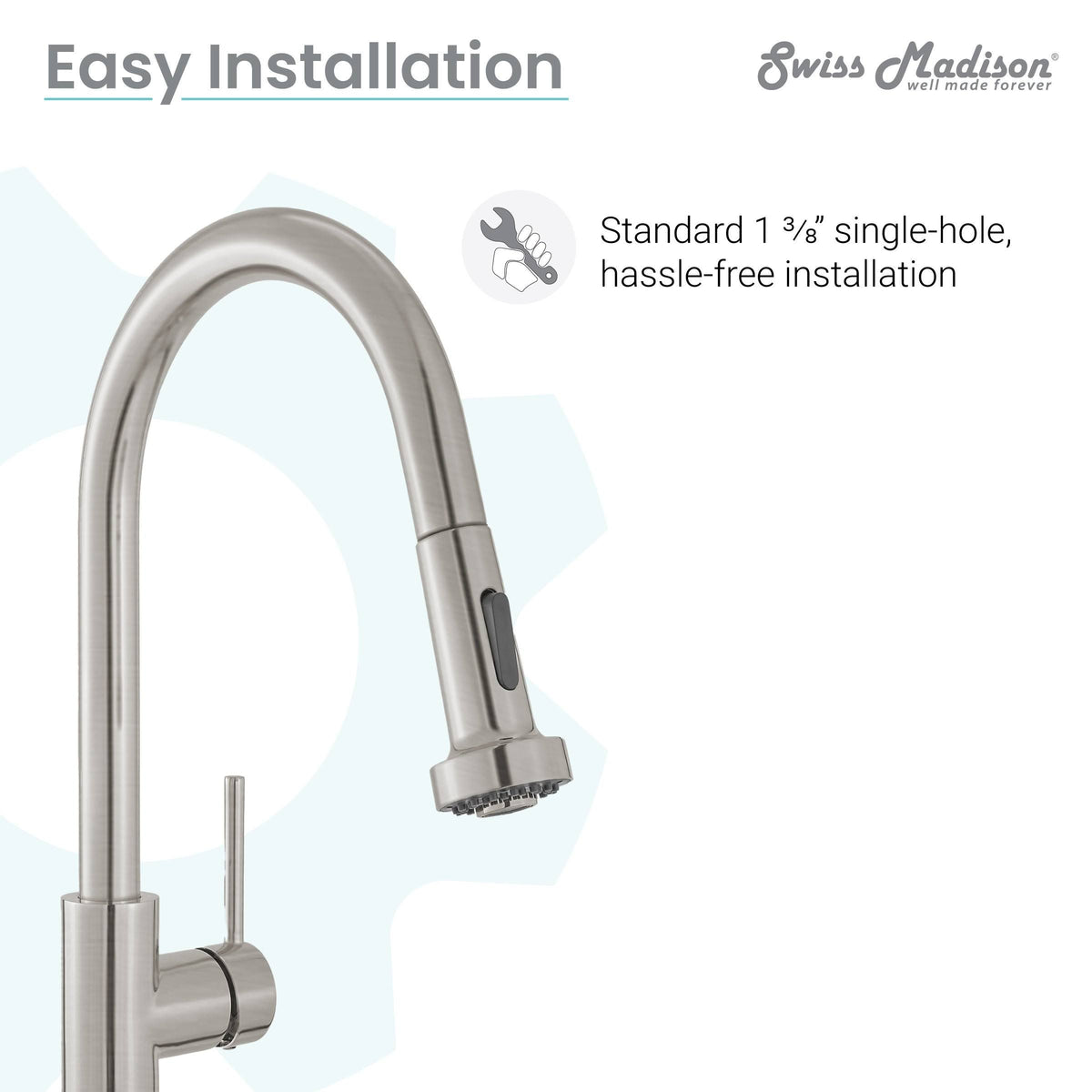 Chrome Pull Out Single Handle Kitchen Faucet D636