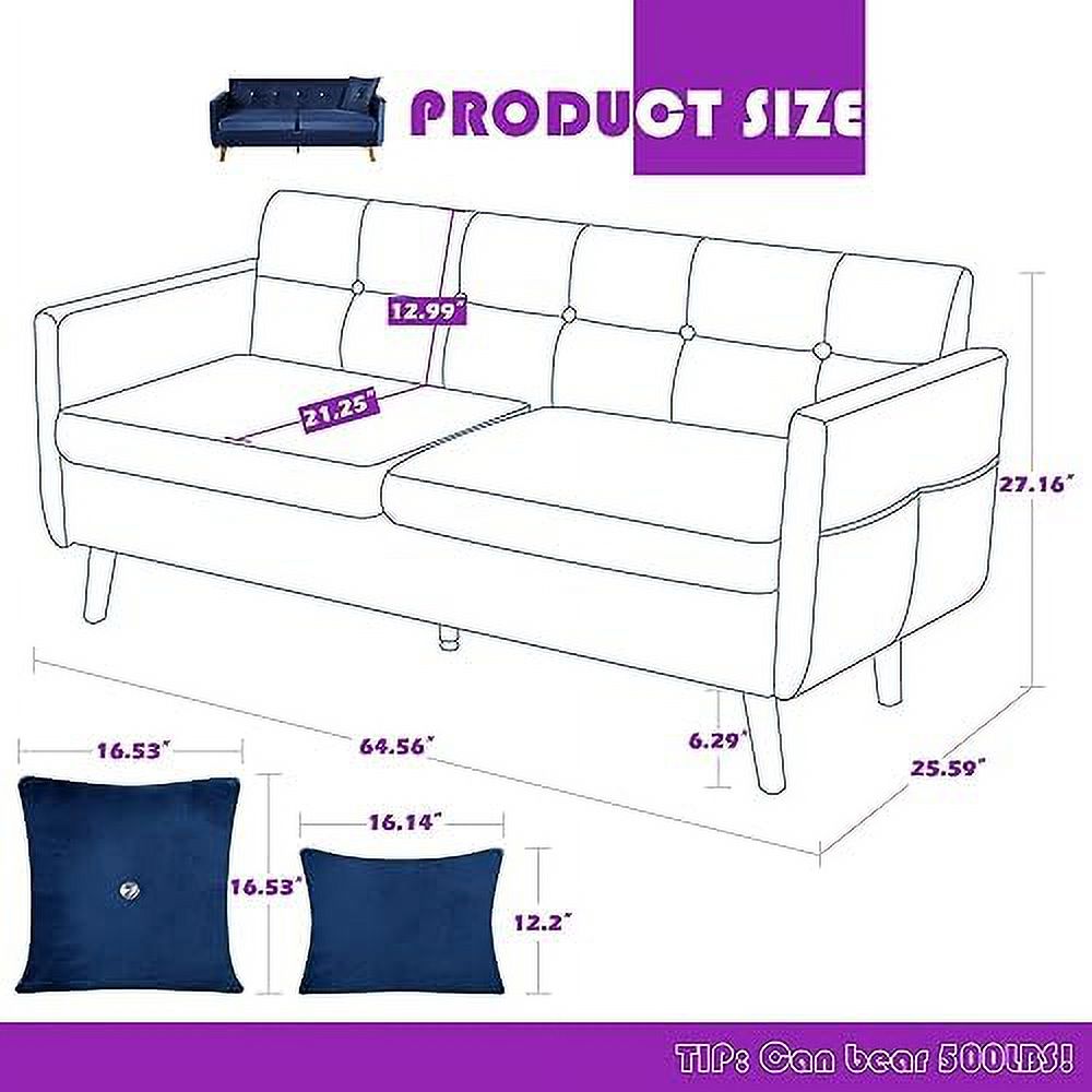 Light G Chenille Tufted 2-Seater Loveseat Sofa with USB Charging Ports R228976