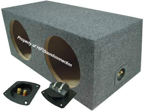 Dual 10" Sealed Subwoofer Sub Box Enclosure 3/4" MDF Wood V498868