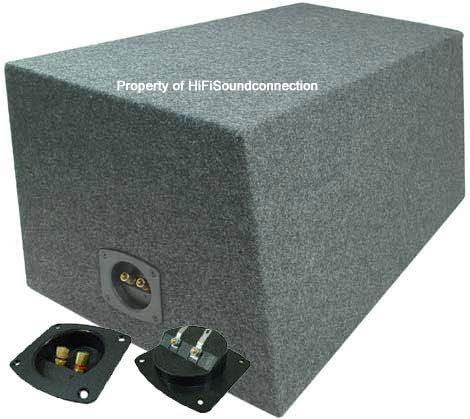 Dual 10" Sealed Subwoofer Sub Box Enclosure 3/4" MDF Wood V498868
