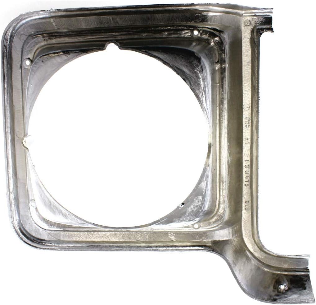 Chevy C10 Headlight Door 1975-1978 Driver Side Round Chrome & Painted-Dark Argent Pack of 2 Z22112