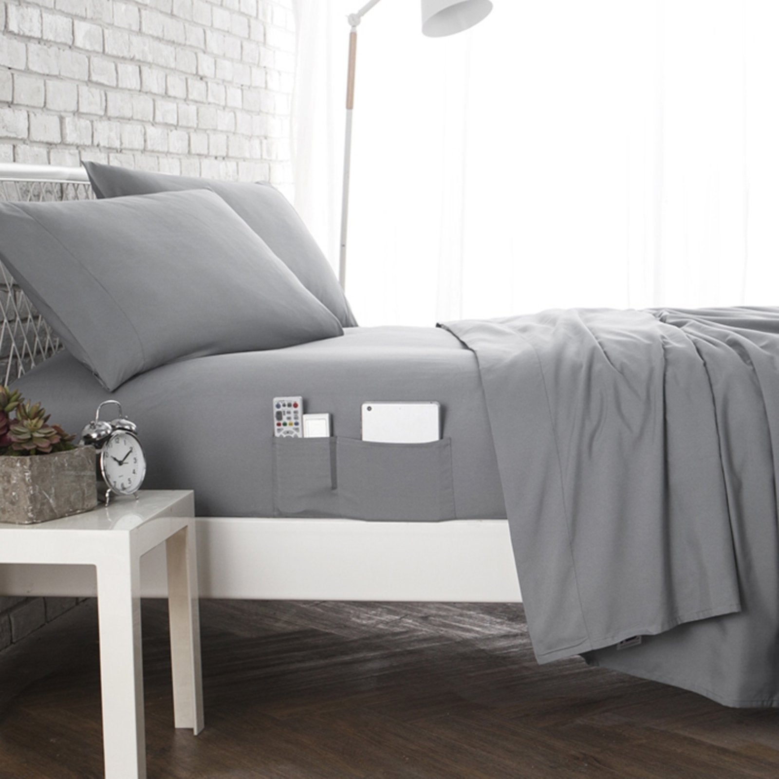 Supersoft Nightfall Navy Bedside Pocket Sheet Set G291