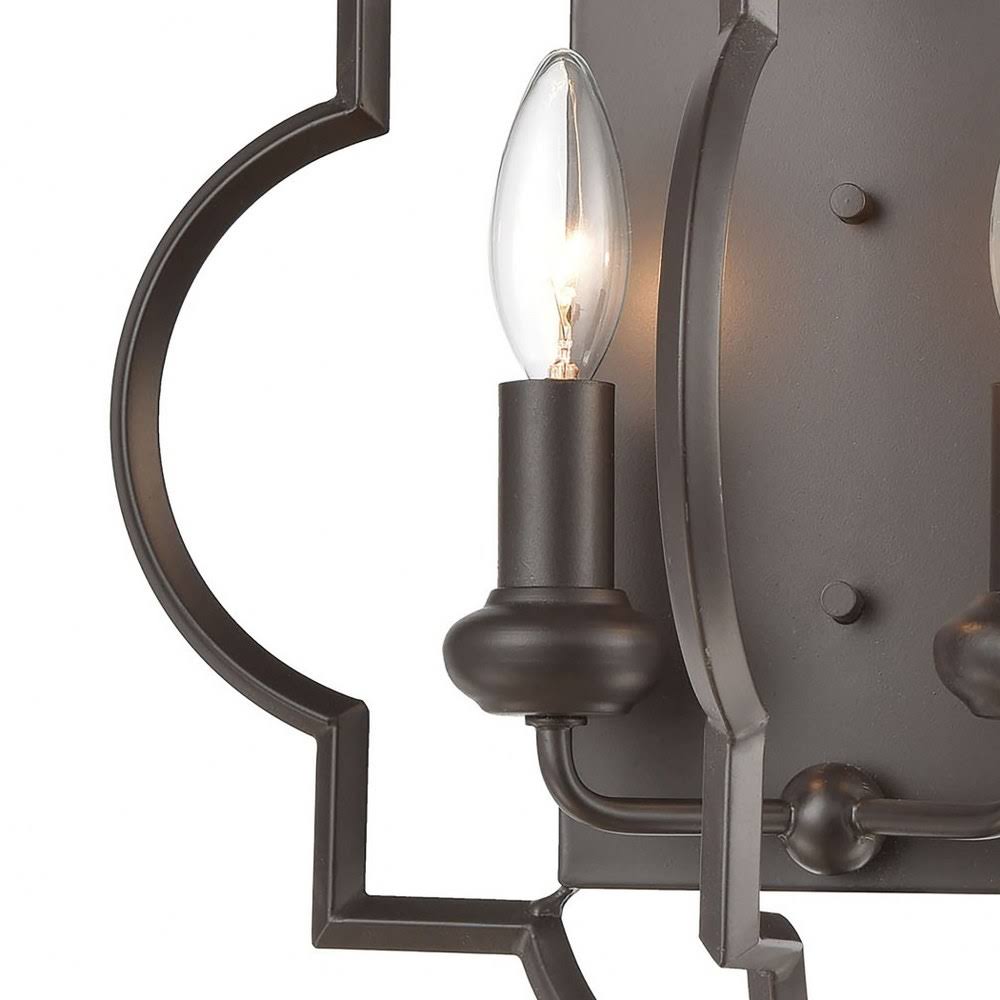 Aged Silver 2-Light Sconce L71962