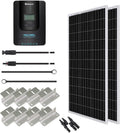 200 Watt 12 Volt Monocrystalline Solar Panel Starter Kit with 20A Rover MPPT Charge Controller X805