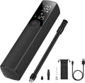 Tire Inflator Electric Bike Pump, Portable Air Pump, Auto Shut-Off, 120PSI, Rechargeable, Black, Pack of 2 A487