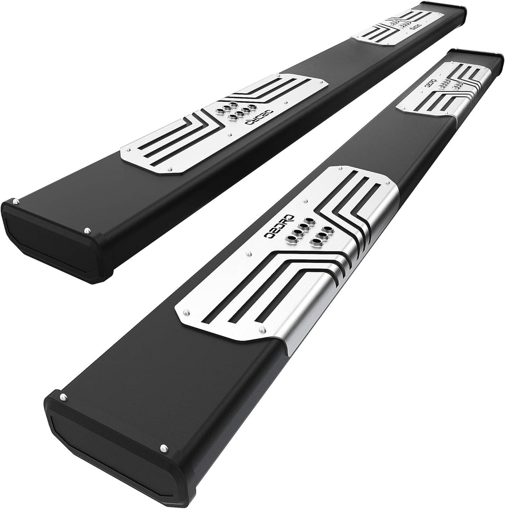 Silver Textured Aluminum Alloy Side Step Nerf Bars H9875