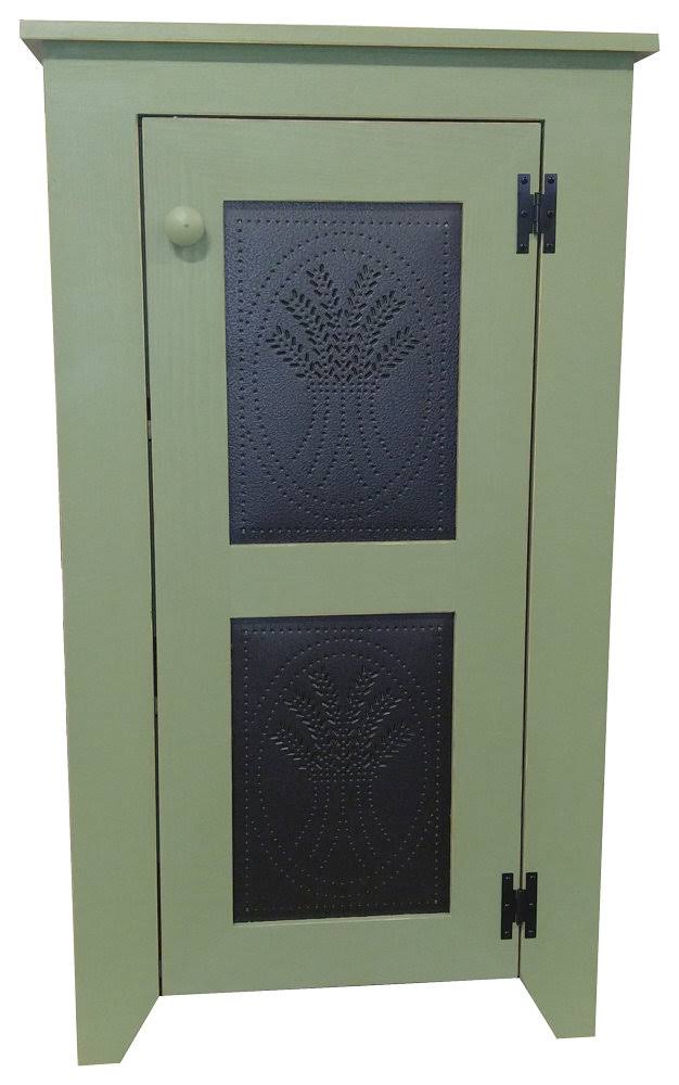 Gold Punched Tin Accent Cabinet X939307