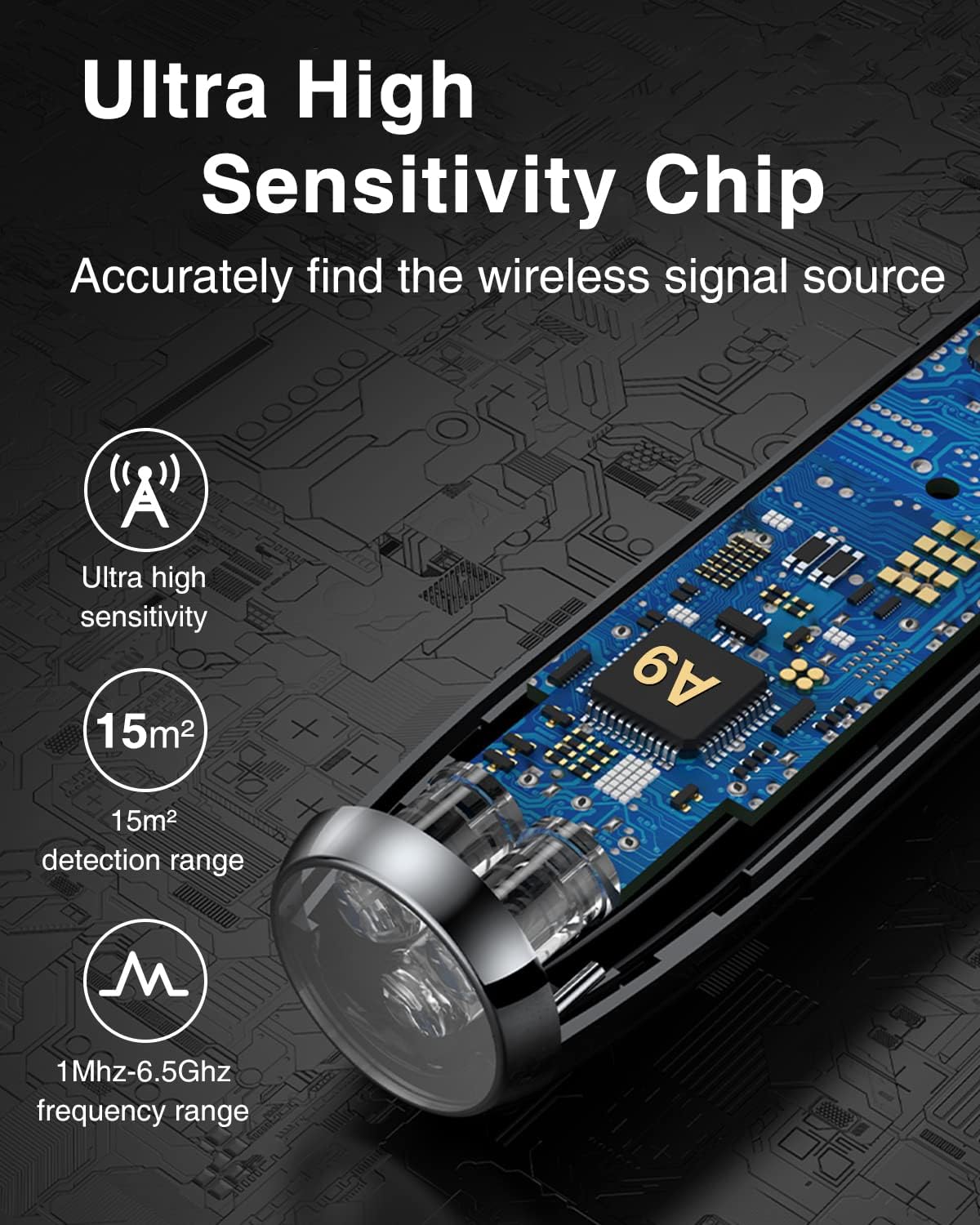 Hidden Camera Detector with 3 Modes, 5 Levels Sensitivity R50111