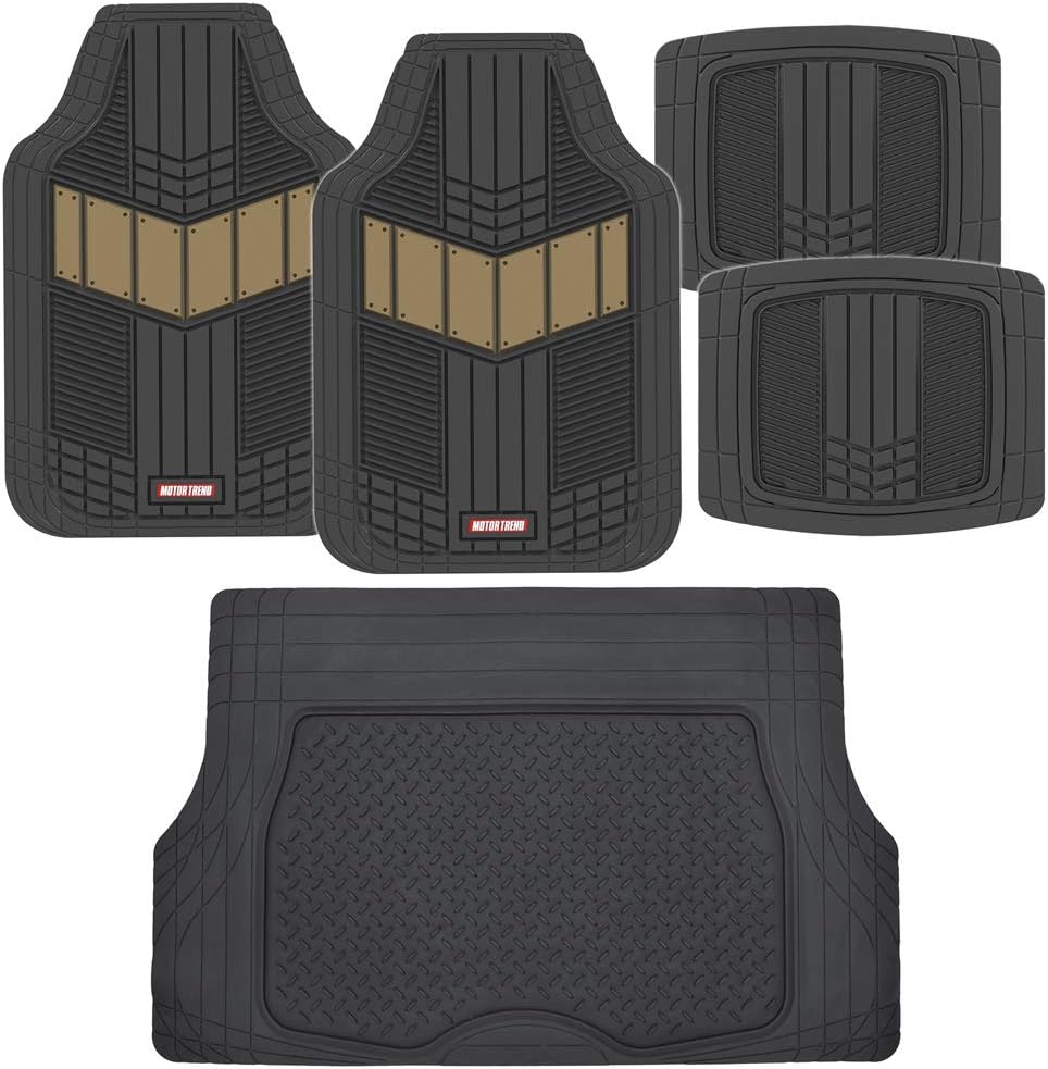 Blue Heavy Duty Rubber Auto Floor Mats with Cargo Trunk Liner L85473